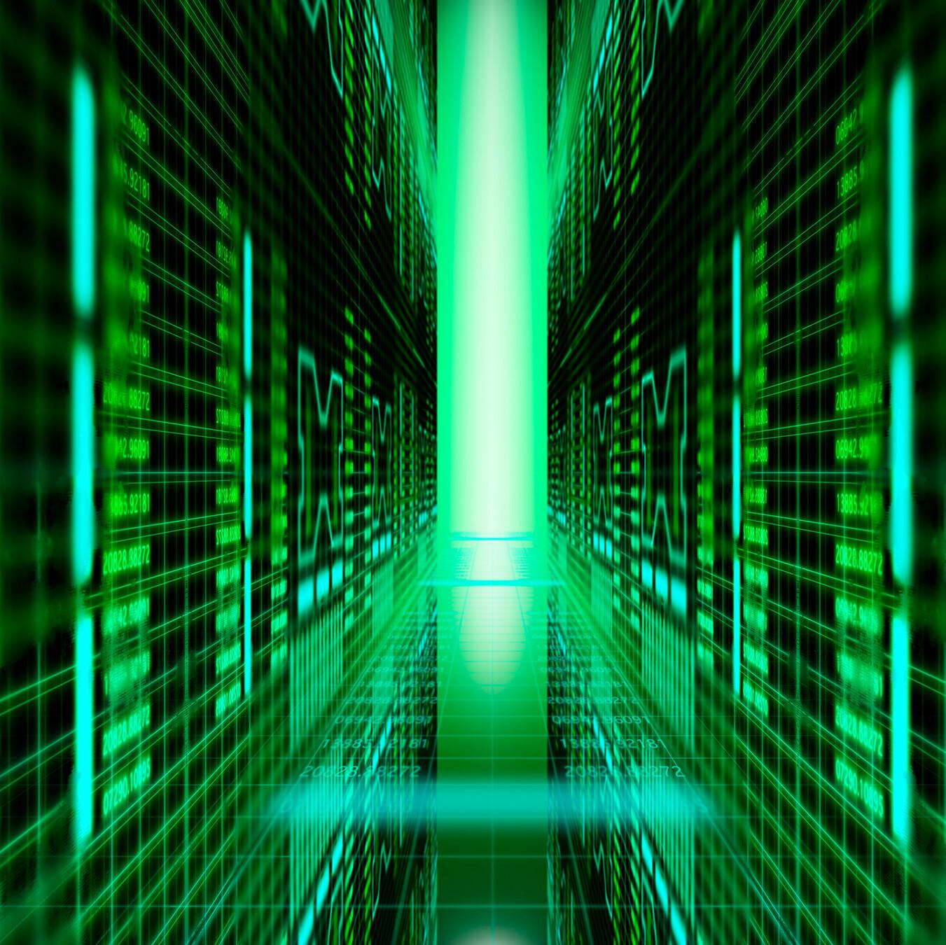 Serverraum Daten in einem Serverraum