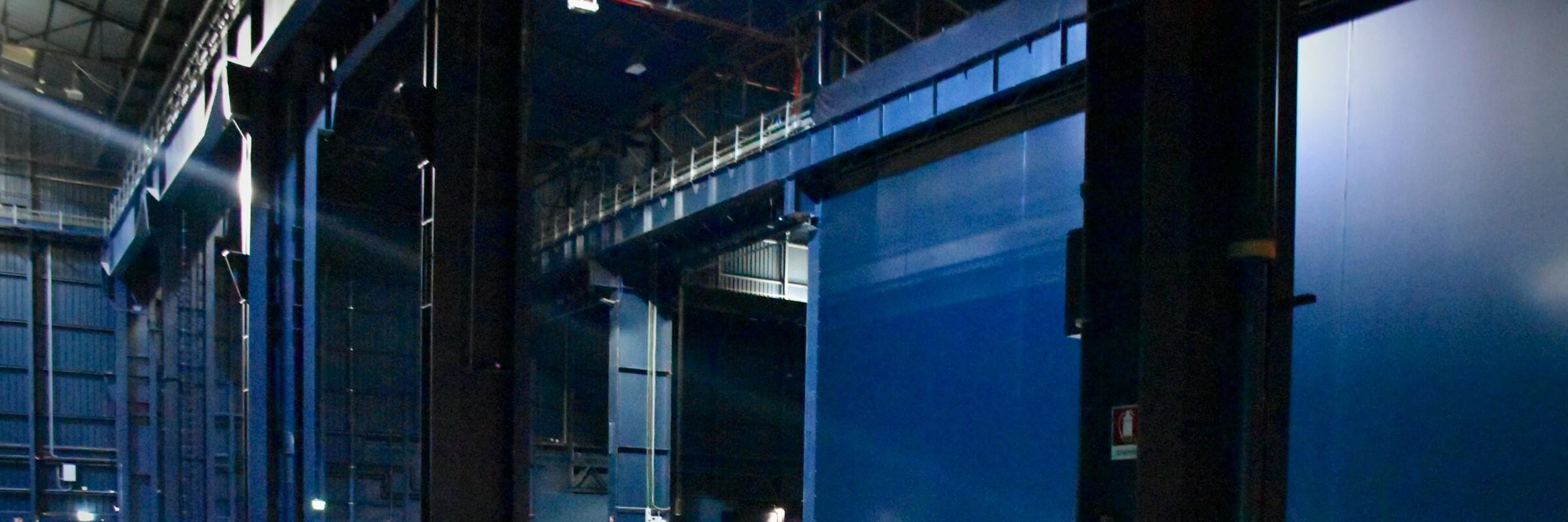 Industriehalle Wände einer Fabrikhalle