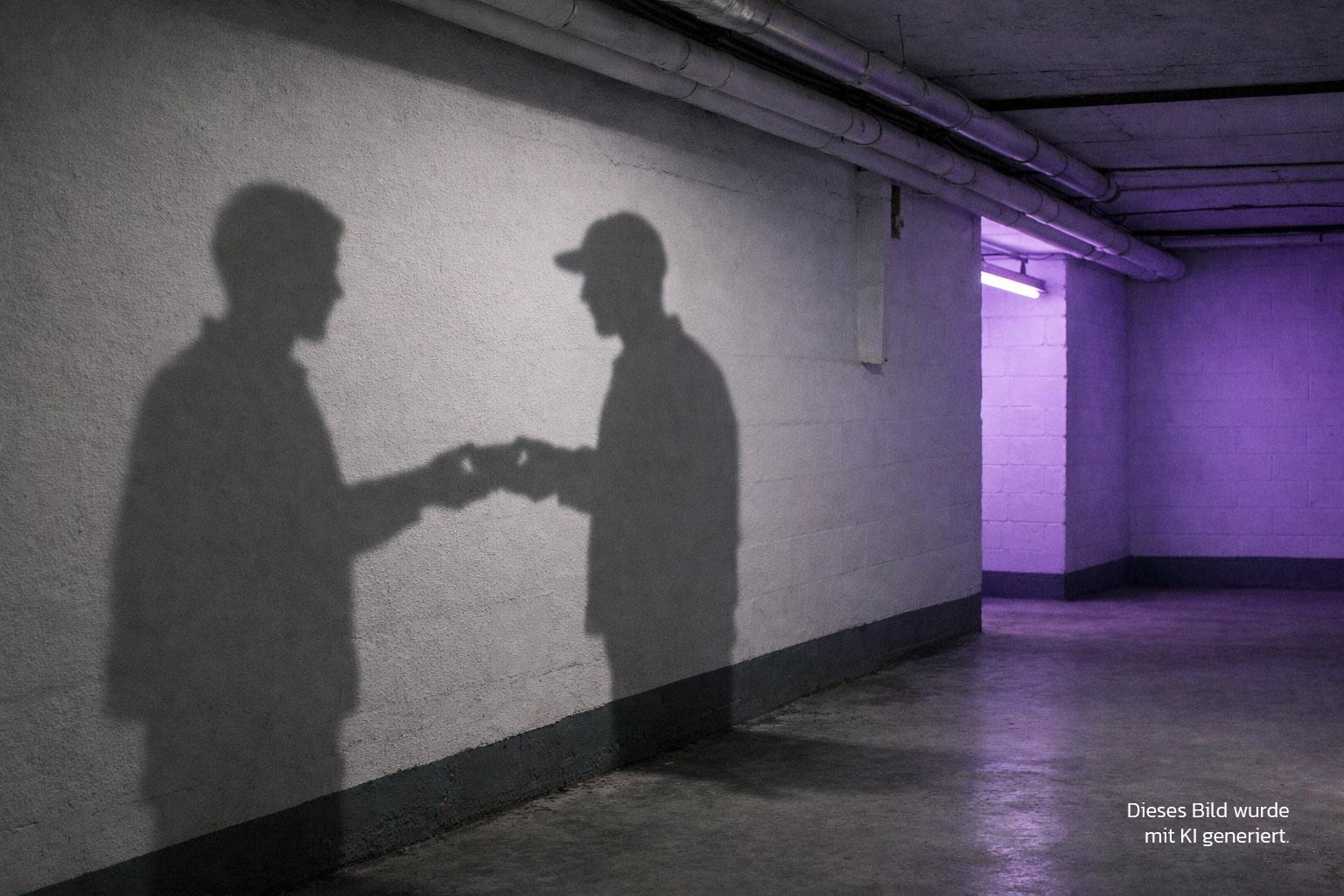 Personen im Schatten