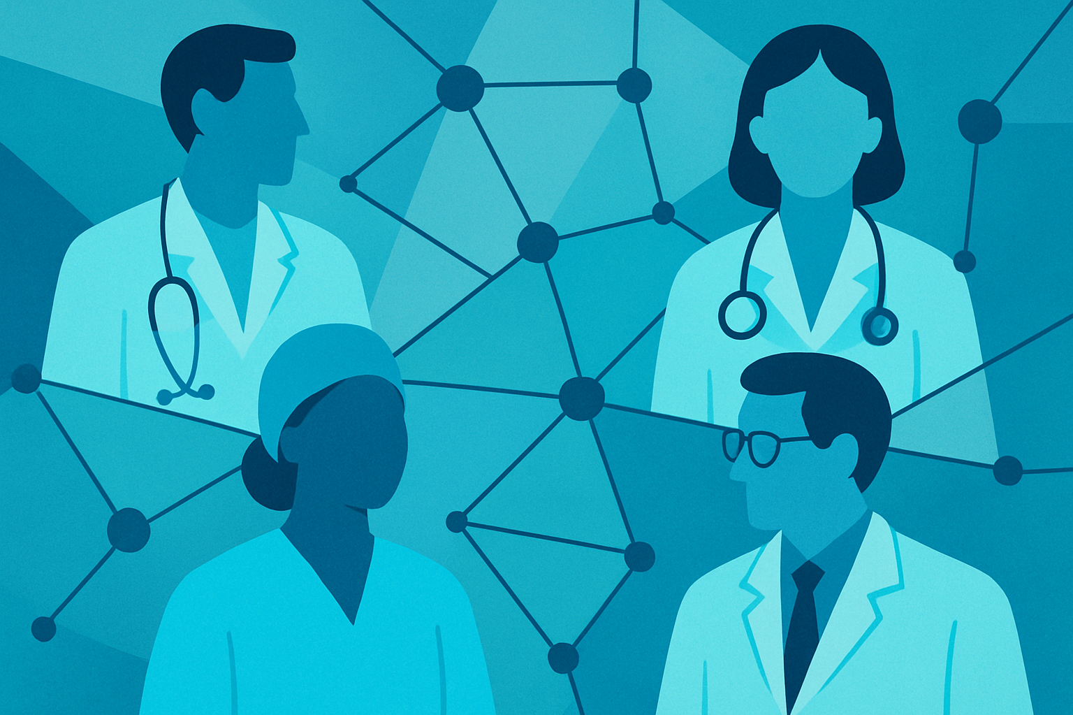 Medizin Branche Unkenntliche Personen auf einer Straße